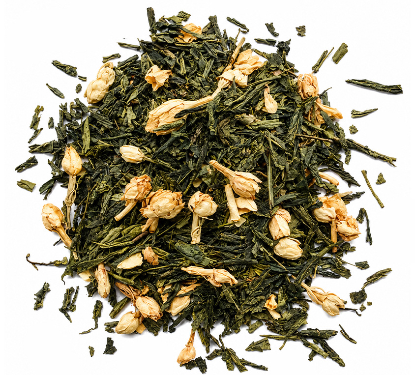 Zielona herbata jaśminowa Leo Tea – zielona herbata liściasta z aromatem i kwiatem jaśminu